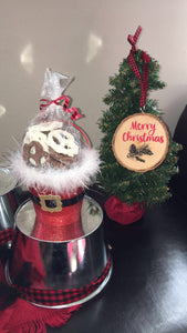 Chocolate Pretzel Santa Pail