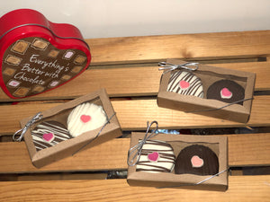 Chocolate Covered Oreo Heart Duo Box