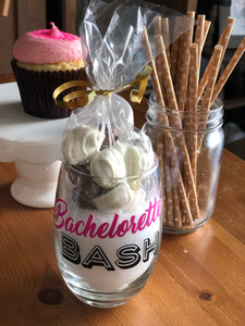 Bachelorette Bash Stemless Wine Glass