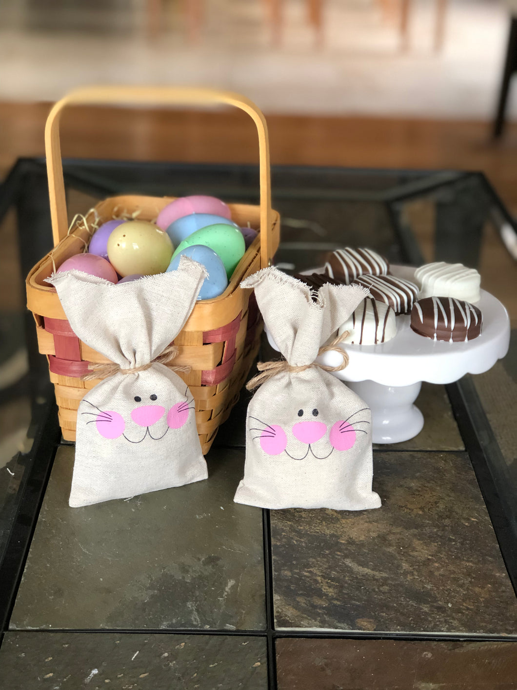 Chocolate Covered Oreo Bunny Sacks