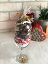 Load image into Gallery viewer, Valentine’s Day Wine Glass Filled with Sweets
