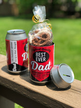 Load image into Gallery viewer, Best Ever Dad Beer/Pop Can Bank with Chocolates
