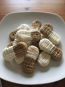 Peanut Butter Frosted Dog Treats