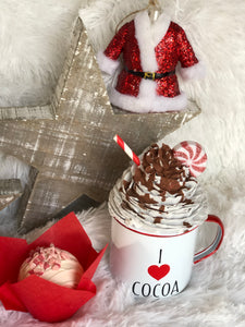 Peppermint White Chocolate Mocha Hot Cocoa Bomb