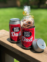 Load image into Gallery viewer, Best Ever Dad Beer/Pop Can Bank with Chocolates
