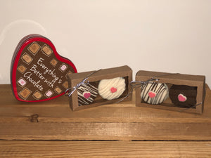 Chocolate Covered Oreo Heart Duo Box