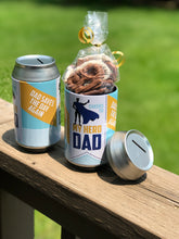 Load image into Gallery viewer, My Hero Dad Beer/Pop Can Bank with Chocolates
